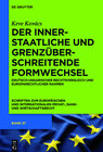 Buchcover Der innerstaatliche und grenzüberschreitende Formwechsel