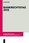 Buchcover Bankrechtstag 2015