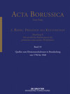 Buchcover Acta Borussica - Neue Folge. Preußen als Kulturstaat. Der preußische... / Quellen zum Elementarschulwesen in Brandenburg