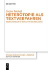 Buchcover Heterotopie als Textverfahren