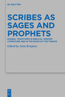 Buchcover Scribes as Sages and Prophets