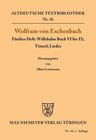 Buchcover Willehalm Buch VI bis IX; Titurel; Lieder