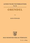 Buchcover Orendel