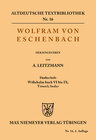 Buchcover Willehalm Buch VI bis IX; Titurel; Lieder