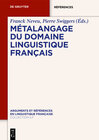 Buchcover Métalangage(s) du domaine linguistique français