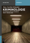 Buchcover Hans Joachim Schneider: Kriminologie / Grundlagen