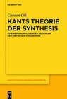 Buchcover Kants Theorie der Synthesis