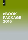 Buchcover eBook Package Literary, Cultural and Area Studies 2016 / eBook-Paket Literatur- und Kulturwissenschaft, Area Studies 201