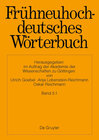 Buchcover Frühneuhochdeutsches Wörterbuch / d − dysentrie