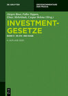 Buchcover Investmentgesetze / §§ 214 - 360 KAGB