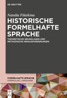 Buchcover Historische formelhafte Sprache
