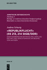 Buchcover "Republikflucht" (§§ 213, 214 StGB/DDR)