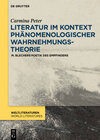 Buchcover Literatur im Kontext phänomenologischer Wahrnehmungstheorie