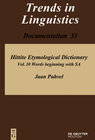 Buchcover Jaan Puhvel: Hittite Etymological Dictionary / Words beginning with SA