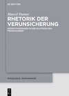 Buchcover Rhetorik der Verunsicherung