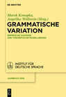 Buchcover Grammatische Variation