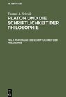 Buchcover Thomas A. Szlezák: Platon und die Schriftlichkeit der Philosophie / Platon und die Schriftlichkeit der Philosophie