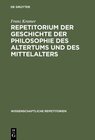 Buchcover Repetitorium der Geschichte der Philosophie des Altertums und des Mittelalters