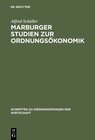 Buchcover Marburger Studien zur Ordnungsökonomik