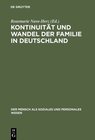 Buchcover Kontinuität und Wandel der Familie in Deutschland