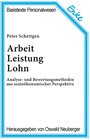 Buchcover Arbeit, Leistung, Lohn