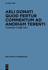 Buchcover Aeli Donati quod fertur Commentum ad Andriam Terenti