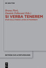 Buchcover Si verba tenerem