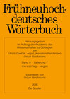 Buchcover Frühneuhochdeutsches Wörterbuch / münzschlag – neigen