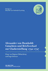 Buchcover Alexander von Humboldt – Gutachten und Briefwechsel zur Glasherstellung 1792–1797