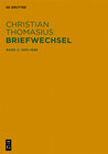 Buchcover Christian Thomasius: Briefwechsel / Briefe 1693–1698