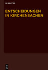Buchcover Entscheidungen in Kirchensachen seit 1946 / 1.1.-30.6.2014