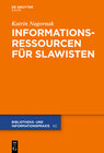 Buchcover Informationsressourcen für Slawisten