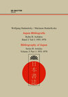 Buchcover Wolfgang Hadamitzky; Marianne Rudat-Kocks: Japan-Bibliografie. Aufsätze / 1951-1970
