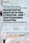 Buchcover Quantitative Ansätze in den Literatur- und Geisteswissenschaften