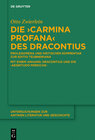 Buchcover Die "Carmina profana" des Dracontius