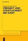 Buchcover Freiheit und Staatlichkeit bei Kant