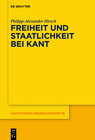 Buchcover Freiheit und Staatlichkeit bei Kant
