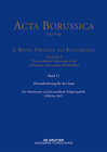 Buchcover Acta Borussica - Neue Folge. Preußen als Kulturstaat. Der preußische... / Herausforderung für den Staat