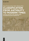 Buchcover Classification from Antiquity to Modern Times