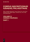 Buchcover Corpus Inscriptionum Iudaeae/Palaestinae / Iudaea / Idumaea: 2649-3324