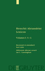 Buchcover Hesychius Alexandrinus: Hesychii Alexandrini Lexicon / [A – Delta]