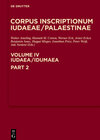 Buchcover Corpus Inscriptionum Iudaeae/Palaestinae / Iudaea / Idumaea: 3325-3978