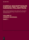 Buchcover Corpus Inscriptionum Iudaeae/Palaestinae / Iudaea / Idumaea, Part 1: 2649-3324