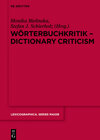 Buchcover Wörterbuchkritik - Dictionary Criticism