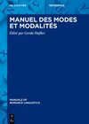 Buchcover Manuel des modes et modalités