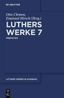 Buchcover Martin Luther: Luthers Werke in Auswahl / Predigten