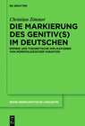 Buchcover Die Markierung des Genitiv(s) im Deutschen