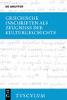 Buchcover Griechische Inschriften als Zeugnisse der Kulturgeschichte