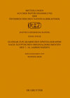 Buchcover Glossar zur arabischen Epistolographie nach ägyptischen Originaldokumenten des 7.–16. Jahrhunderts