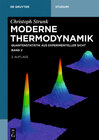 Buchcover Christoph Strunk: Moderne Thermodynamik / Quantenstatistik aus experimenteller Sicht